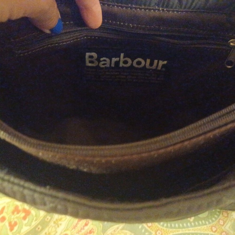 Barbour brown shoulder bag tote handbag purse - Picture 5 of 7